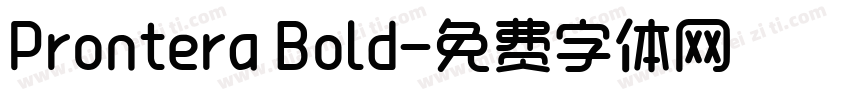 Prontera Bold字体转换
